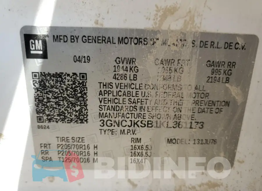 3GNCJKSB1KL361173 Photo# 10