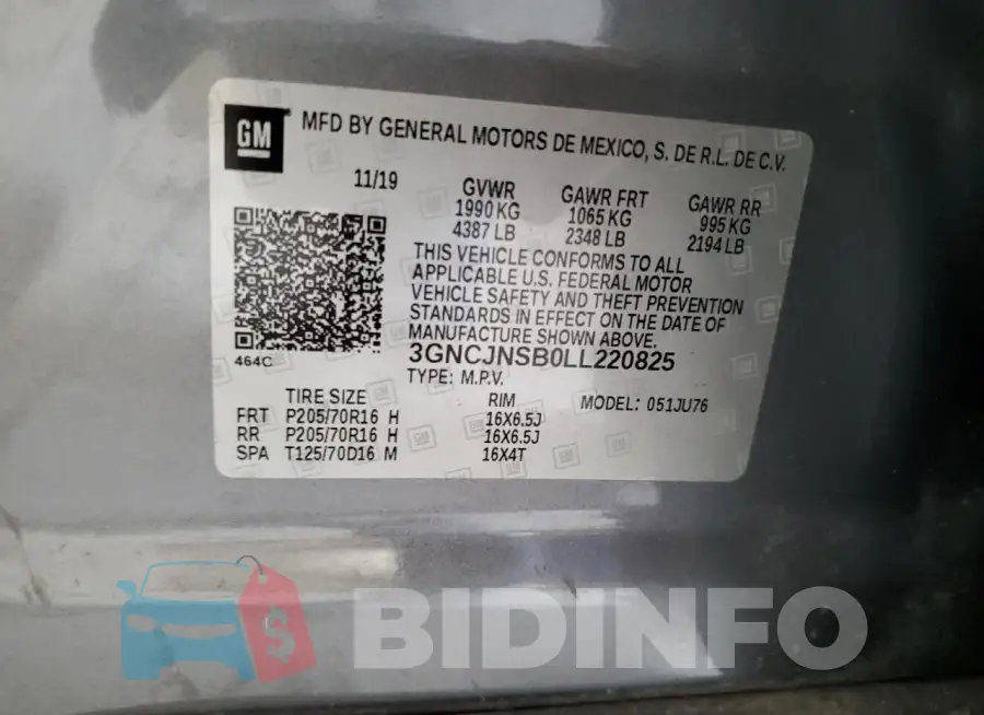 3GNCJNSB0LL220825 Photo# 13