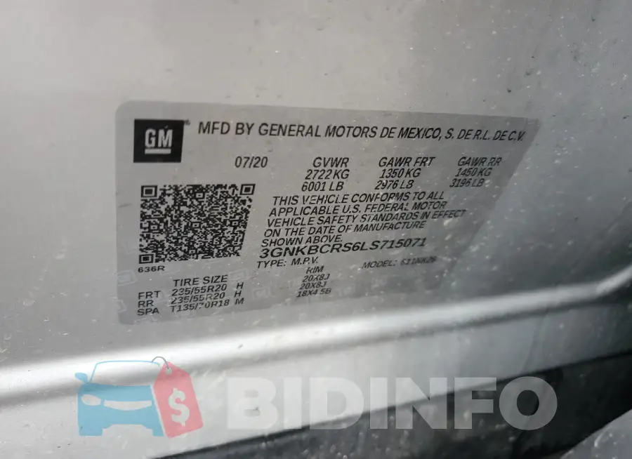 3GNKBCRS6LS715071 Photo# 12