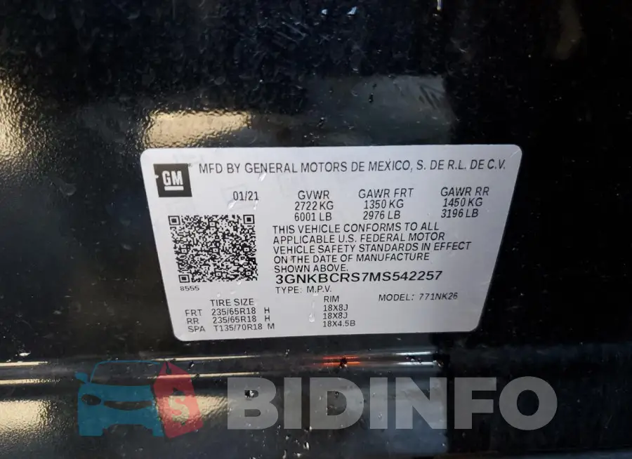 3GNKBCRS7MS542257 Photo# 14