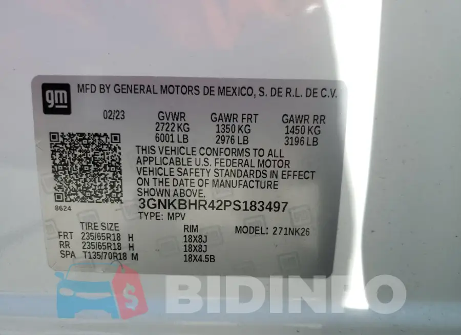3GNKBHR42PS183497 Photo# 13
