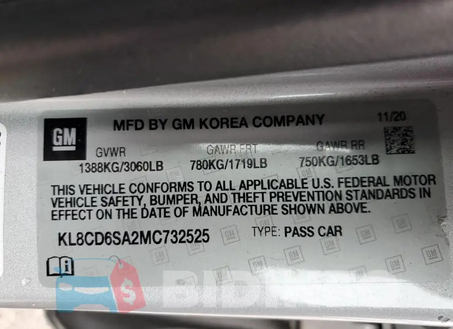 KL8CD6SA2MC732525 Photo# 12