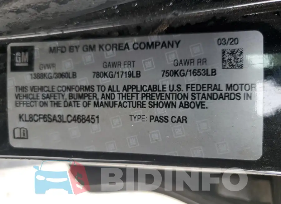 KL8CF6SA3LC468451 Photo# 12