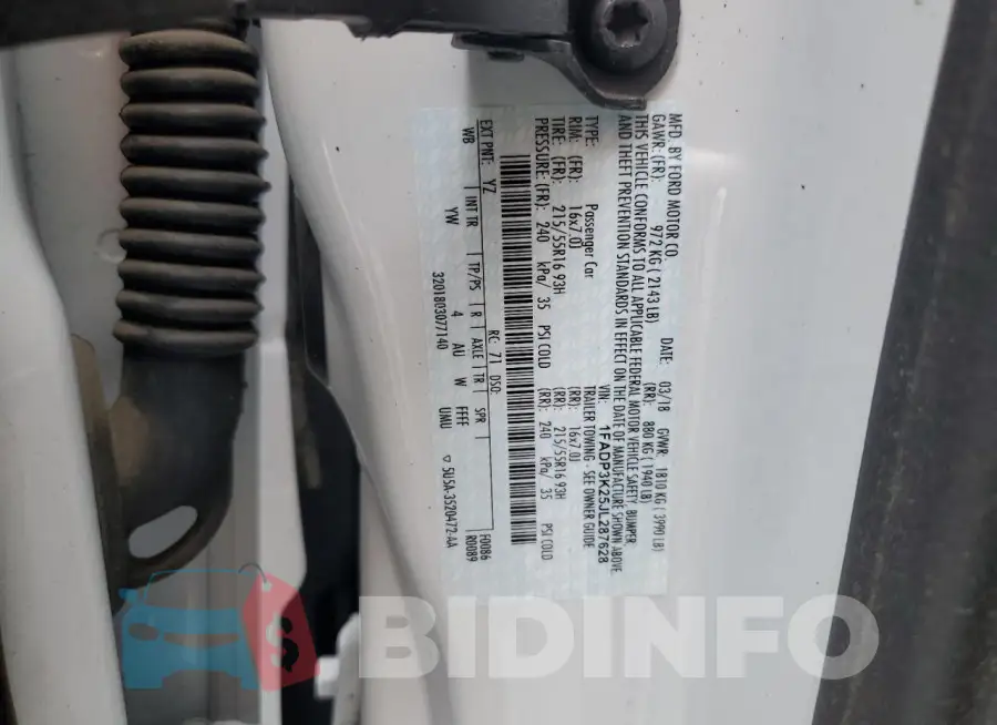 1FADP3K25JL287628 Photo# 12