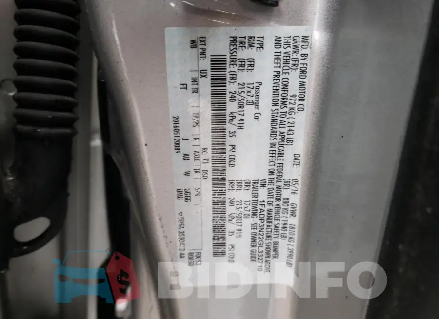 1FADP3N22GL332710 Photo# 12