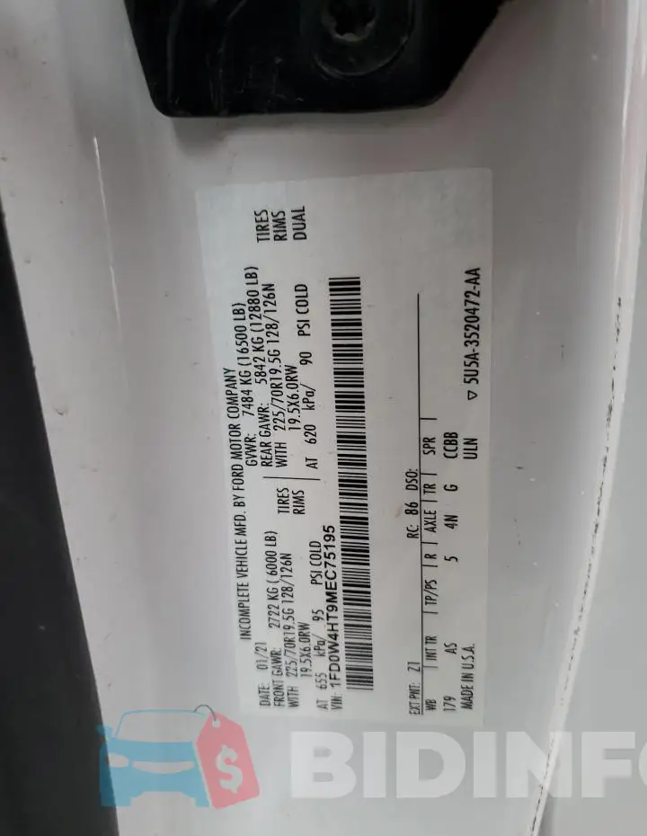 1FD0W4HT9MEC75195 Photo# 12