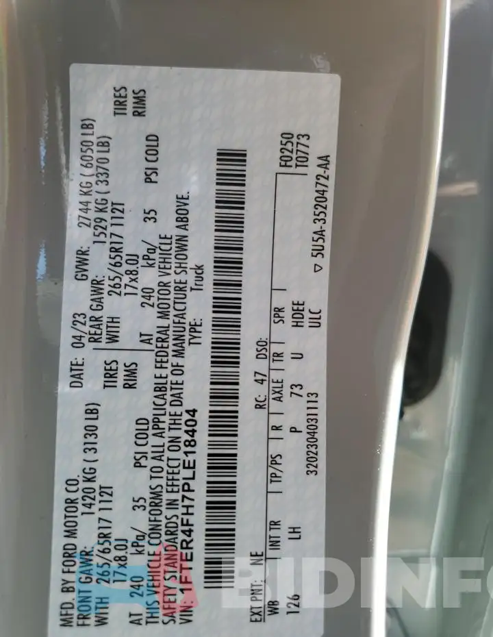 1FTER4FH7PLE18404 Photo# 12