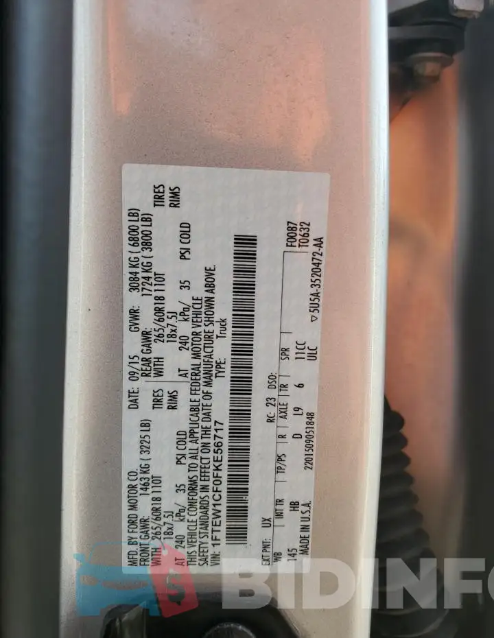 1FTEW1CF0FKE56717 Photo# 13