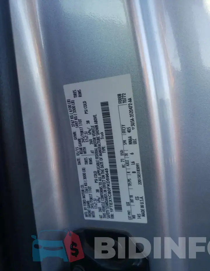 1FTEX1C80FKD59645 Photo# 12