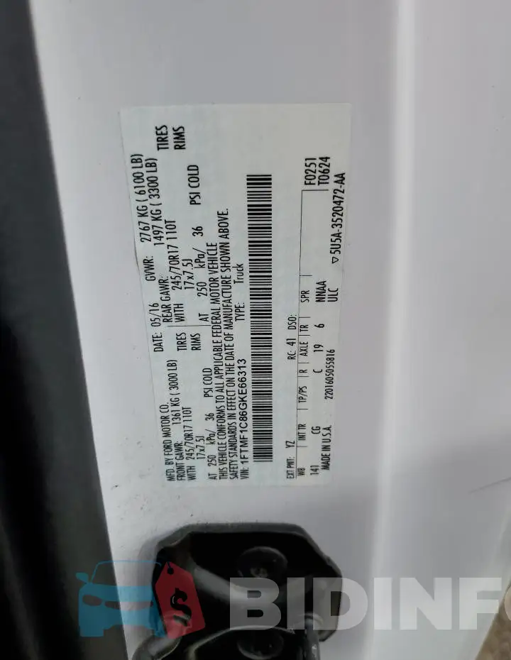 1FTMF1C86GKE66313 Photo# 12