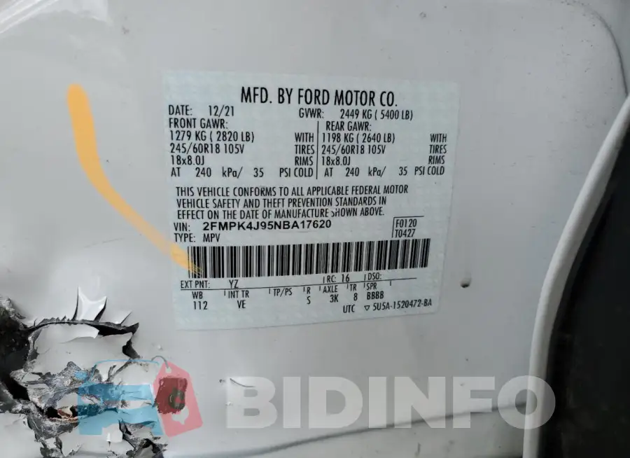 2FMPK4J95NBA17620 Photo# 13