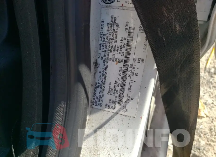 3FADP4EJ6KM112989 Photo# 12