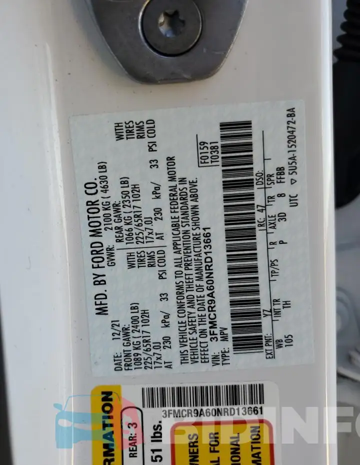 3FMCR9A60NRD13661 Photo# 12
