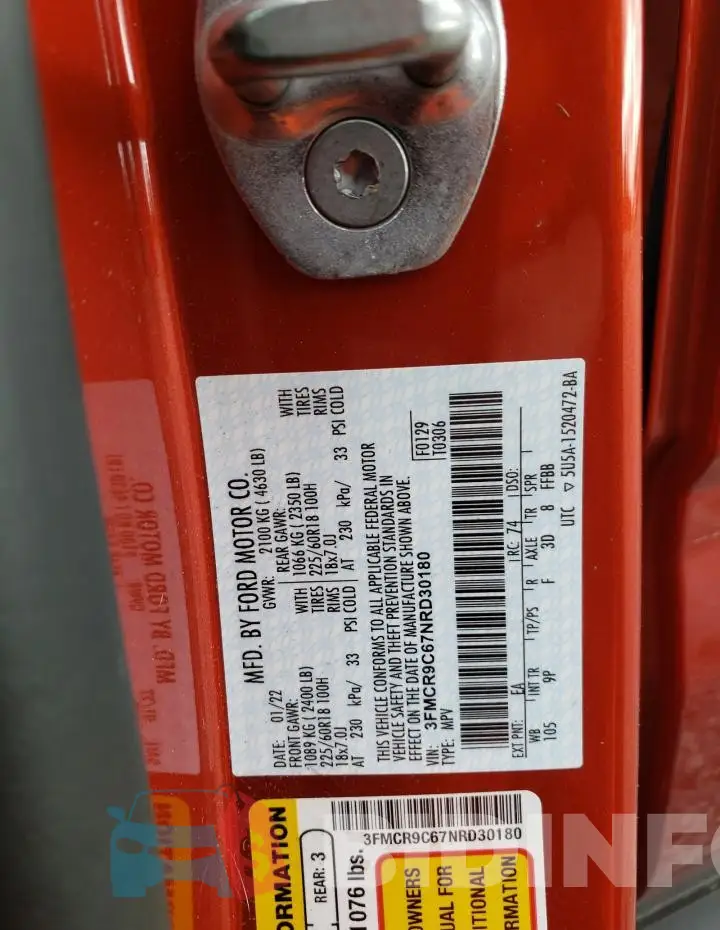 3FMCR9C67NRD30180 Photo# 13