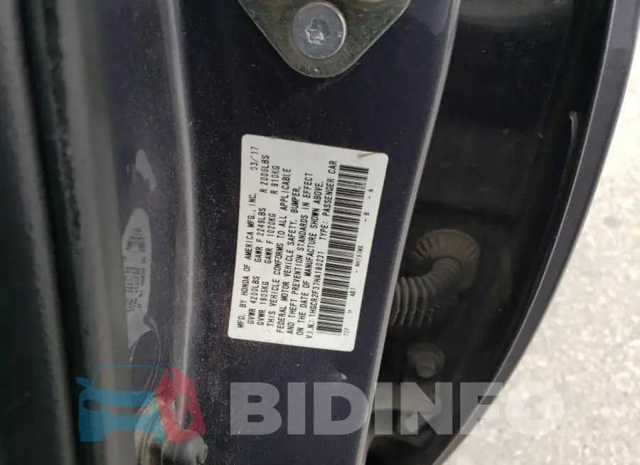 1HGCR2F37HA180231 Photo# 12