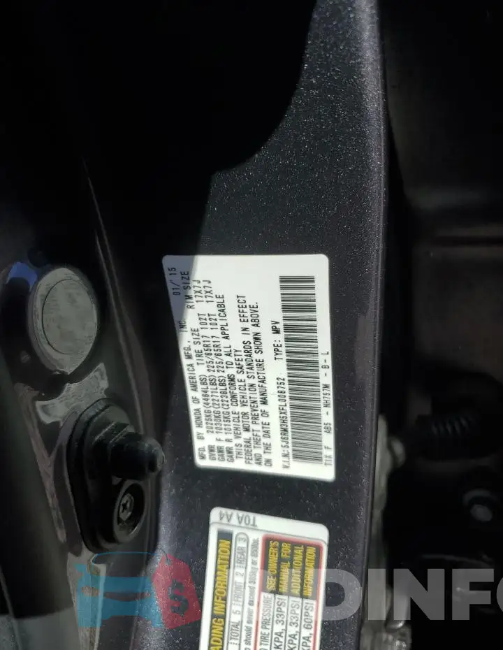 5J6RM3H5XFL008752 Photo# 13