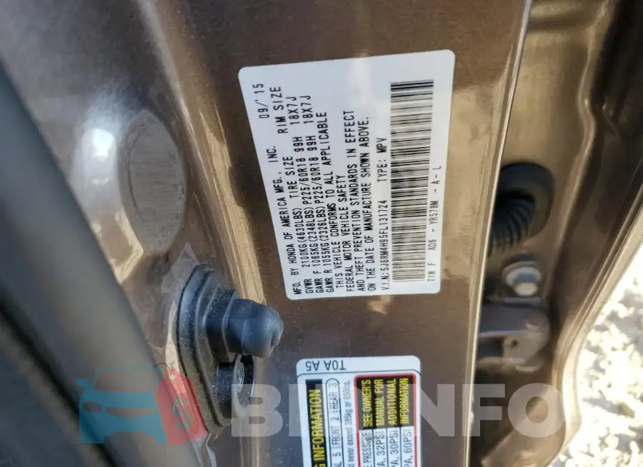 5J6RM4H95FL131724 Photo# 12