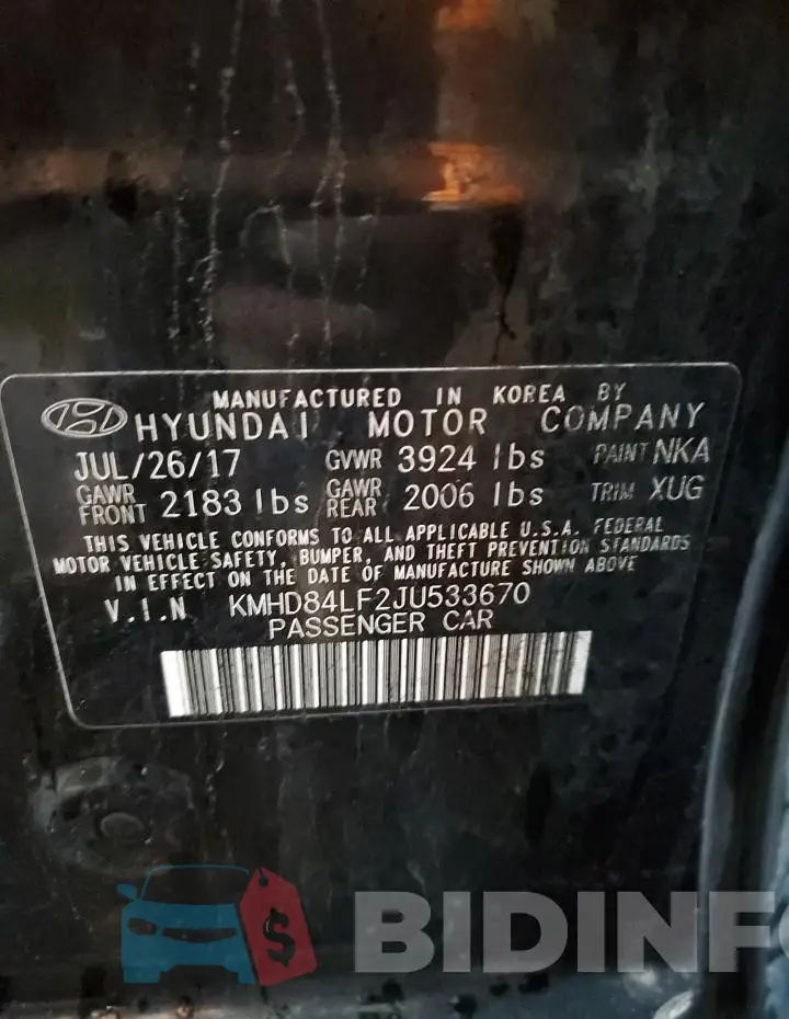 KMHD84LF2JU533670 Photo# 12