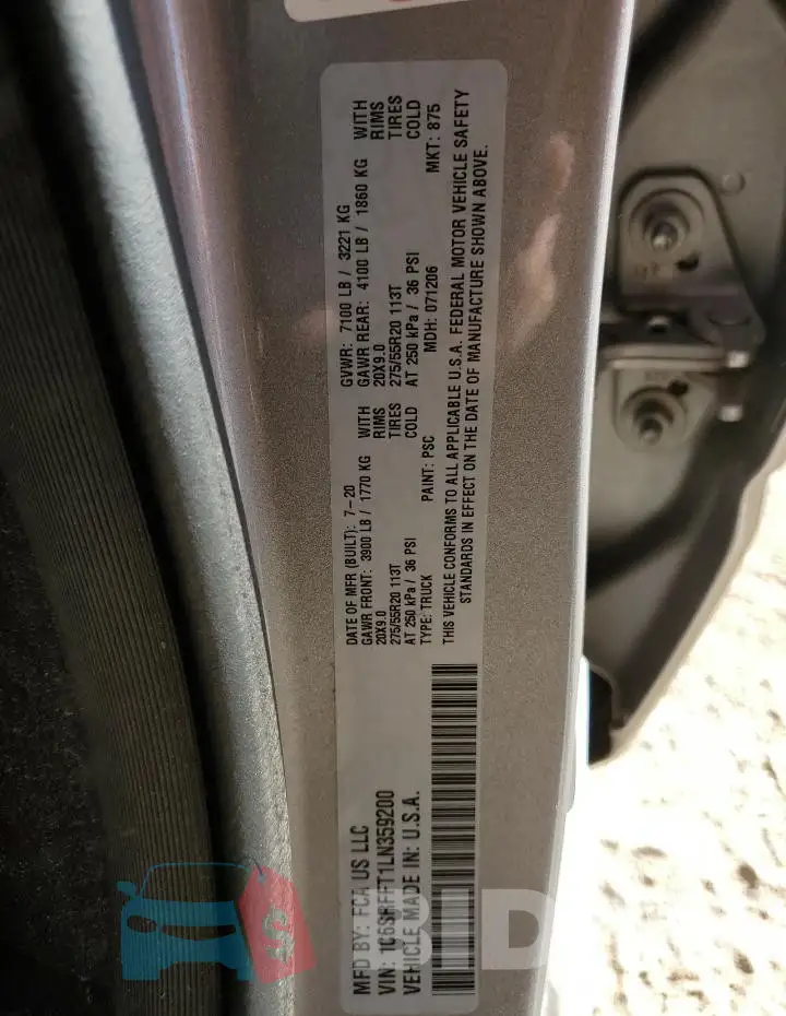 1C6SRFFT1LN359200 Photo# 12