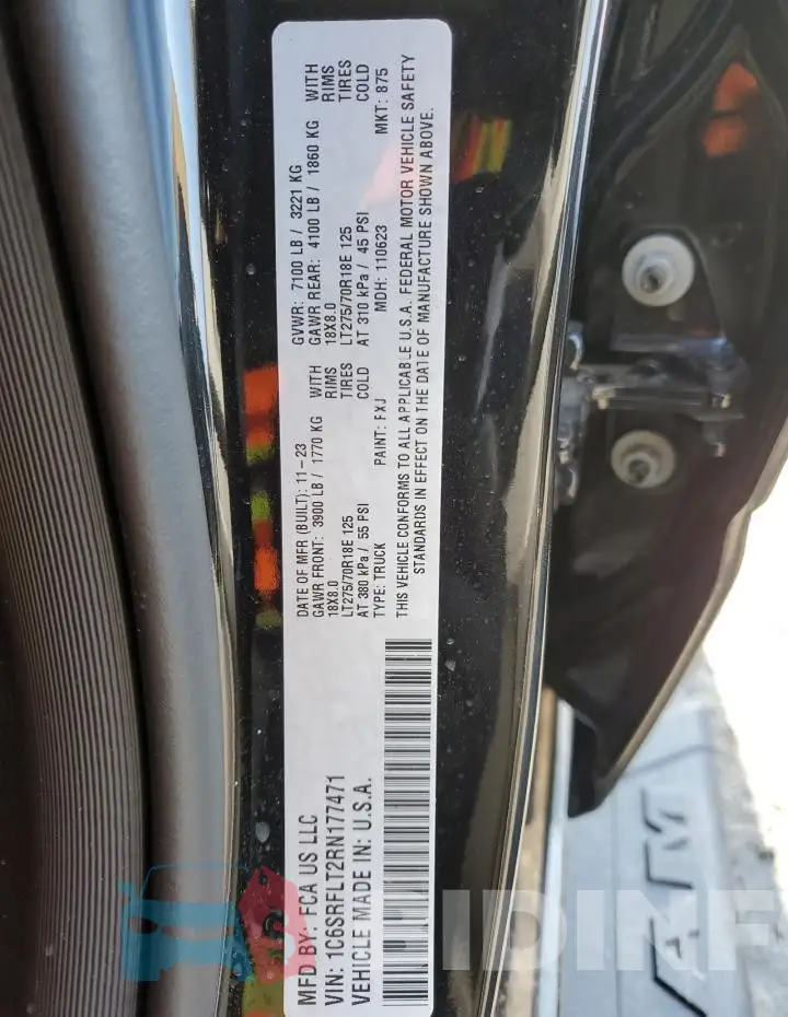 1C6SRFLT2RN177471 Photo# 12