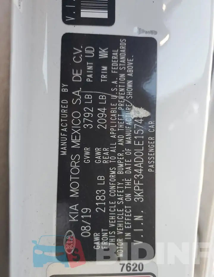 3KPF34AD0LE157484 Photo# 13