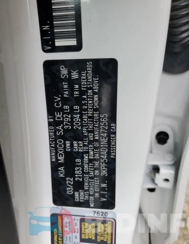 3KPF54AD1NE472565 Photo# 13