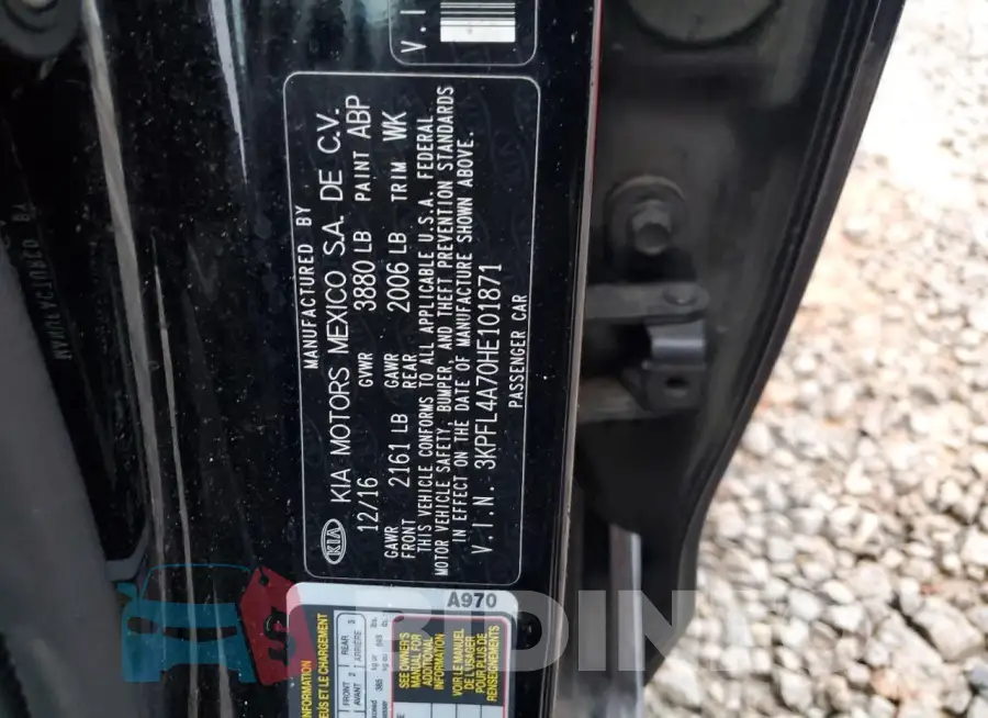 3KPFL4A70HE101871 Photo# 13