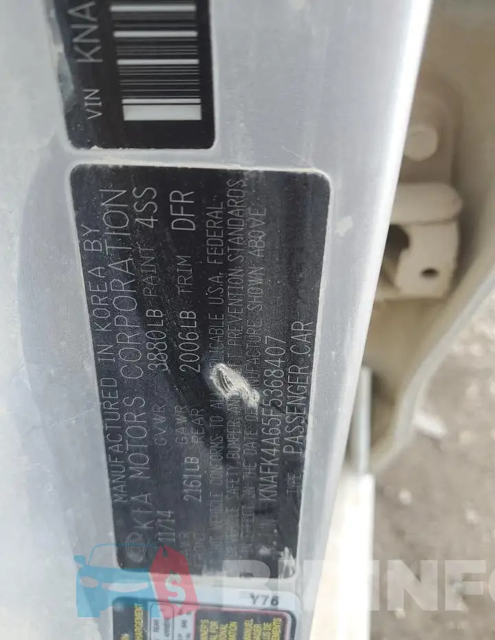 KNAFK4A65F5368407 Photo# 12