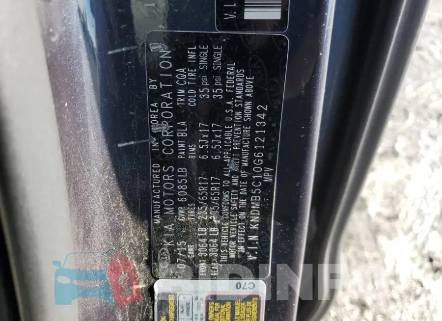 KNDMB5C10G6121342 Photo# 13