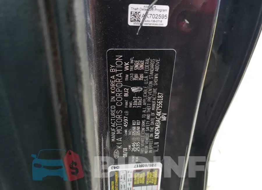 KNDPM3AC4K7556187 Photo# 14