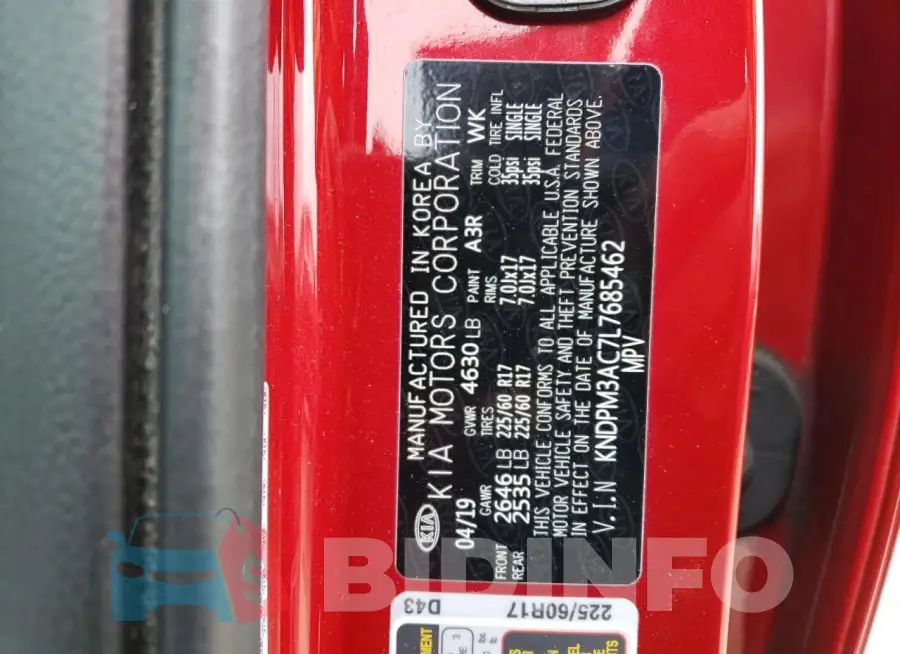 KNDPM3AC7L7685462 Photo# 13