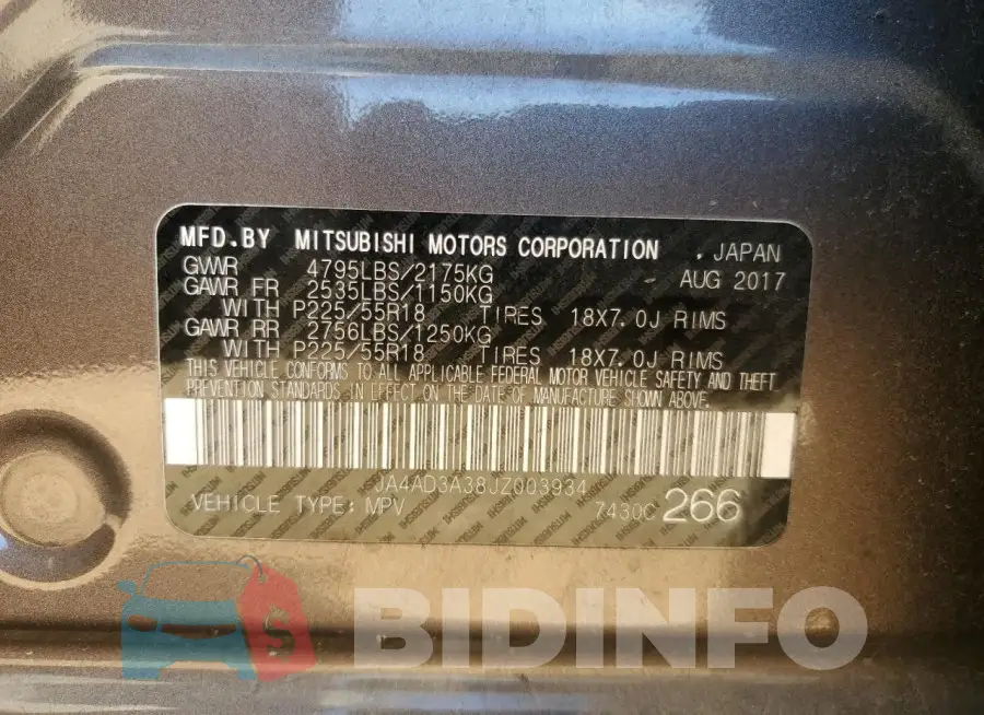JA4AD3A38JZ003934 Photo# 13