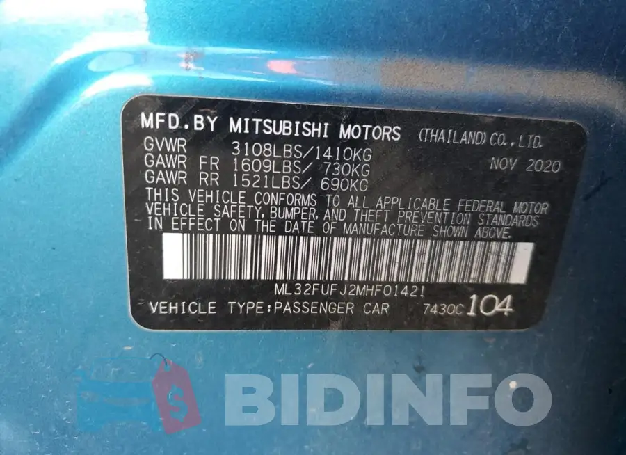 ML32FUFJ2MHF01421 Photo# 12