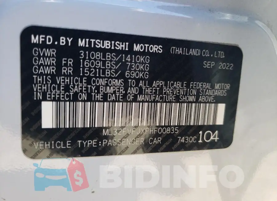 ML32FVFJXPHF00835 Photo# 12