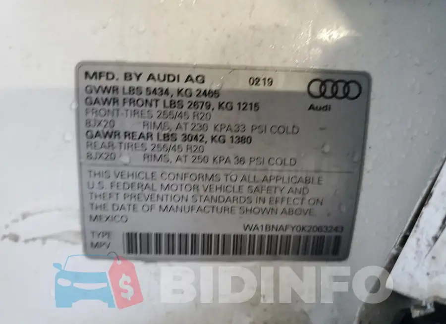 WA1BNAFY0K2063243 Photo# 14