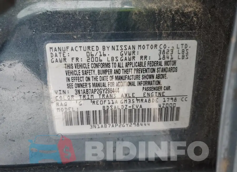 3N1AB7AP2GY298444 Photo# 12