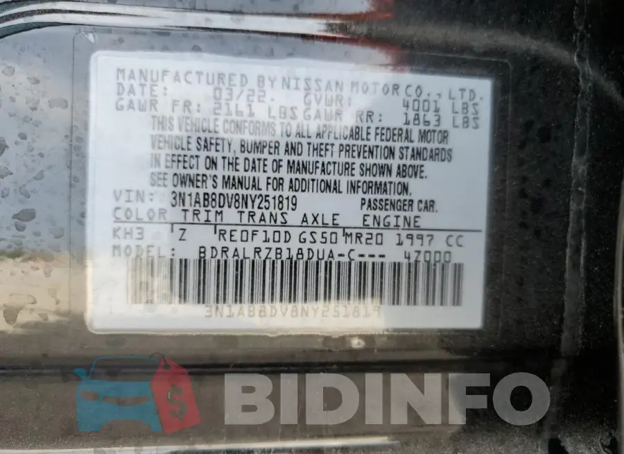3N1AB8DV8NY251819 Photo# 12