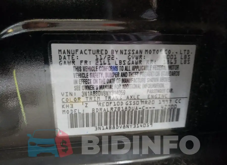 3N1AB8DV8NY314059 Photo# 12