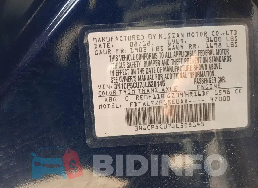 3N1CP5CU7JL528145 Photo# 12
