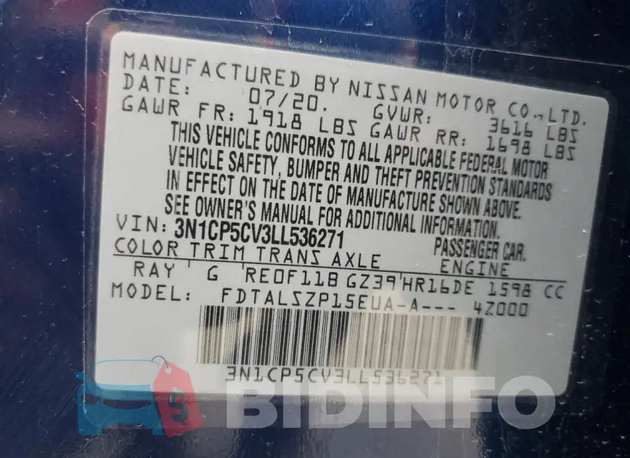 3N1CP5CV3LL536271 Photo# 12