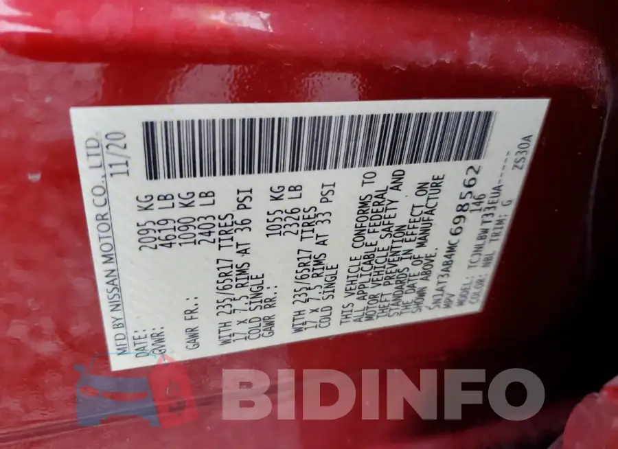 5N1AT3AB4MC698562 Photo# 13