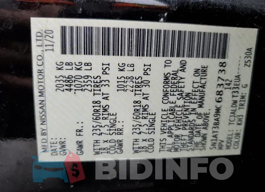 5N1AT3BA9MC683738 Photo# 13