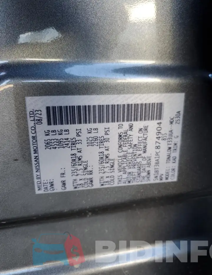 5N1BT3BA1PC874904 Photo# 14