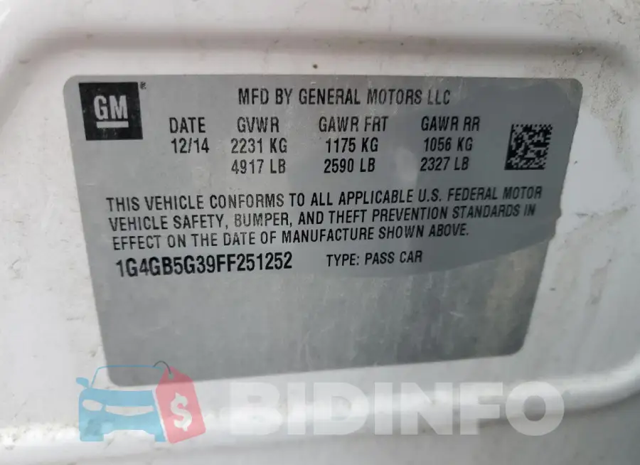 1G4GB5G39FF251252 Photo# 12