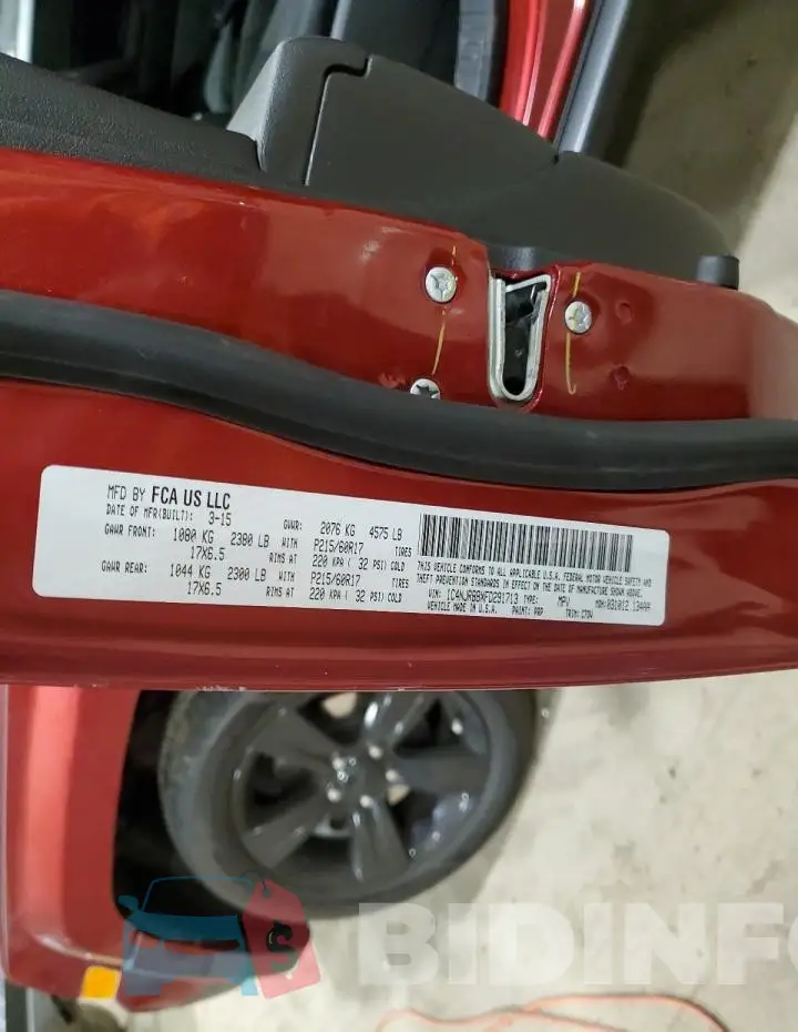 1C4NJRBBXFD291713 Photo# 12