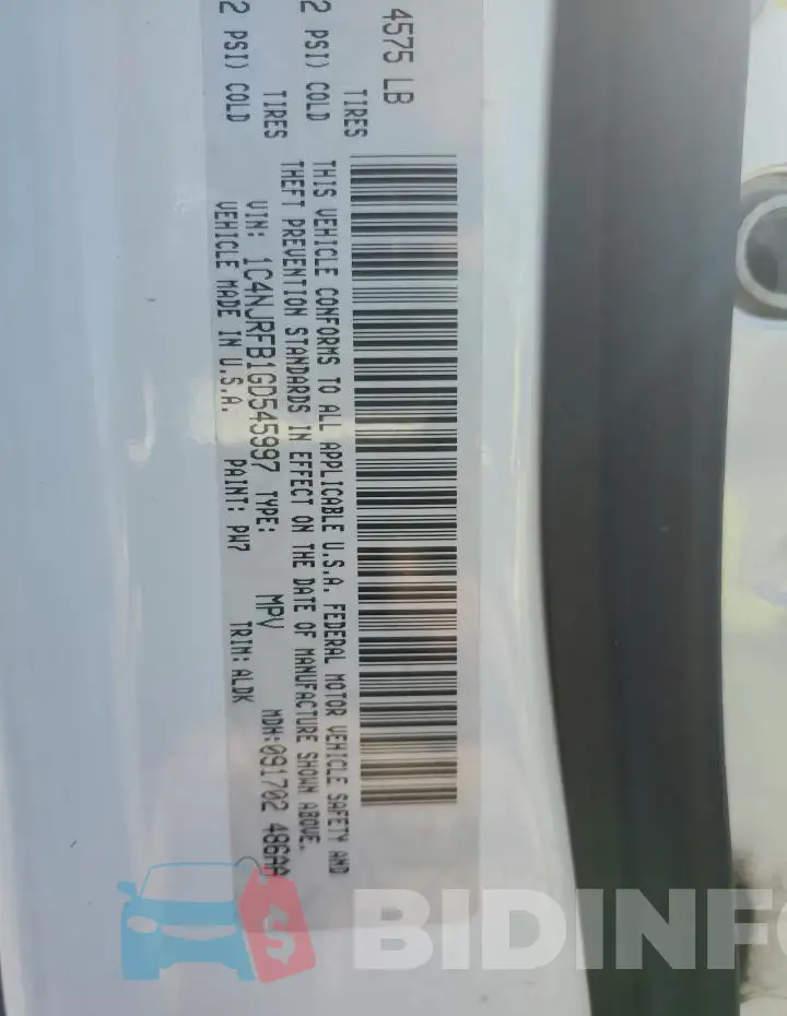 1C4NJRFB1GD545997 Photo# 12