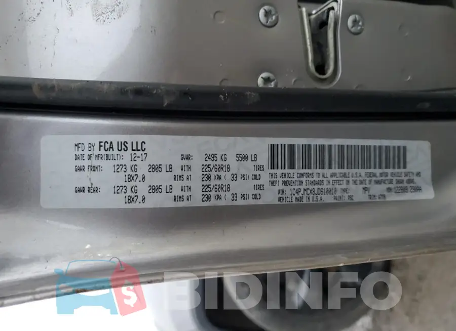 1C4PJMCX8JD610010 Photo# 12