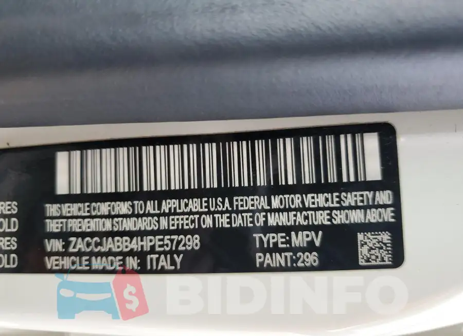 ZACCJABB4HPE57298 Photo# 13