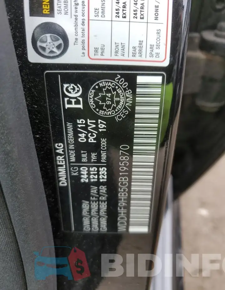 WDDHF9HB5GB195870 Photo# 12