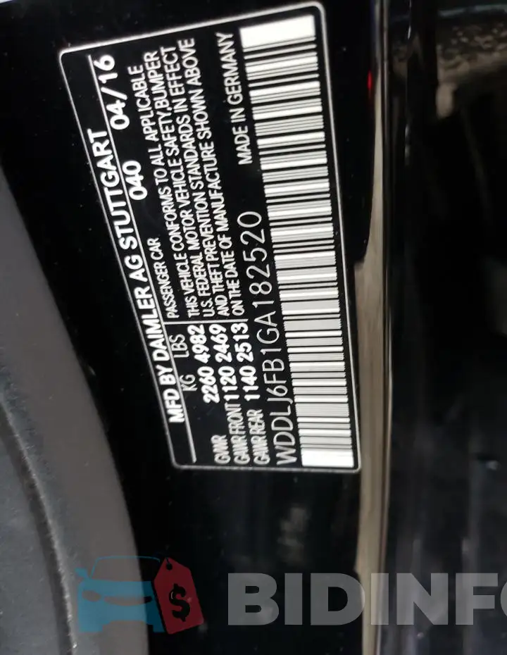 WDDLJ6FB1GA182520 Photo# 12
